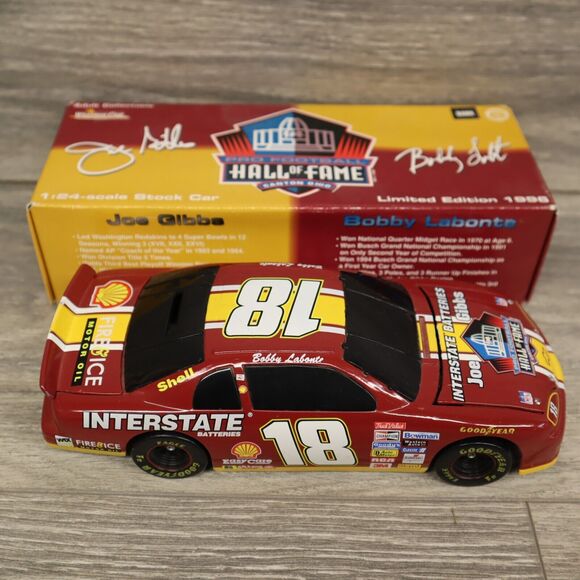 BOBBY LABONTE #18 1996 HALL OF FAME JOE GIBBS Limited Edition 1/24 SCALE Bank - Picture 3 of 12